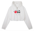 LOVE & GRATITUDE CROPPED HOODIE